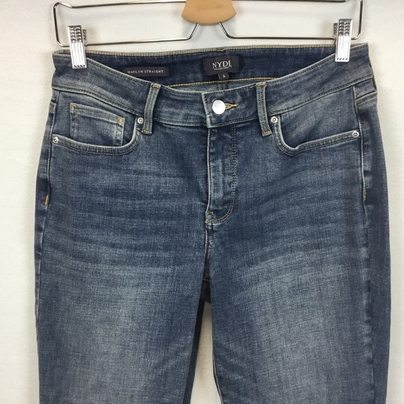 NYDJ Marilyn Straight Jeans in Seline Wash Lift Tuck Technology Size 6 - Picture 3 of 10